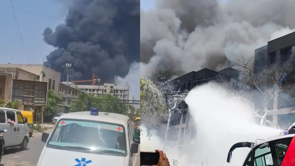 Air India AI171 Crash scene near Ahmedabad airport